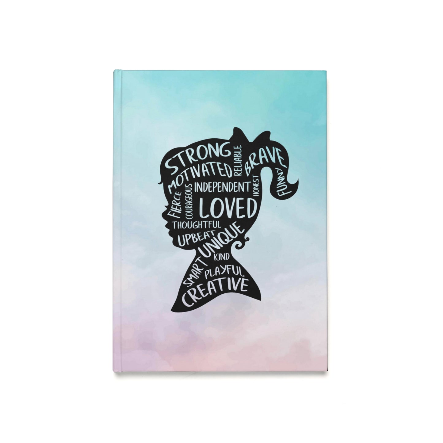Strong, Independent, Unique Pink/Blue Hardcover Journal