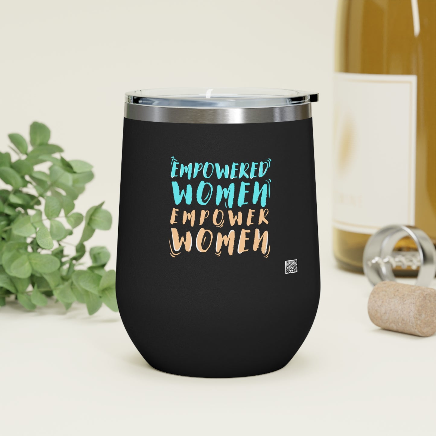 Empowered Women, Empower Women Blue/Yellow Insulated Wine Tumbler