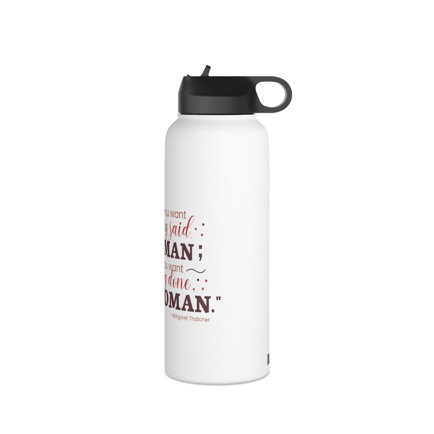 Ask a Woman Stainless Steel Water Bottle