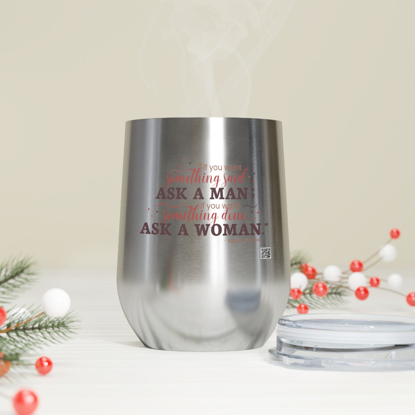 Ask A Woman Insulated Wine Tumbler