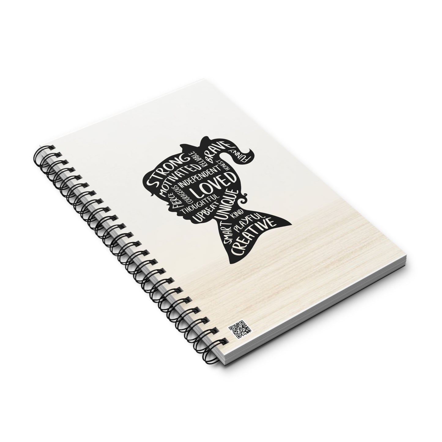 Strong, Independent, Unique Neutral Spiral Notebook