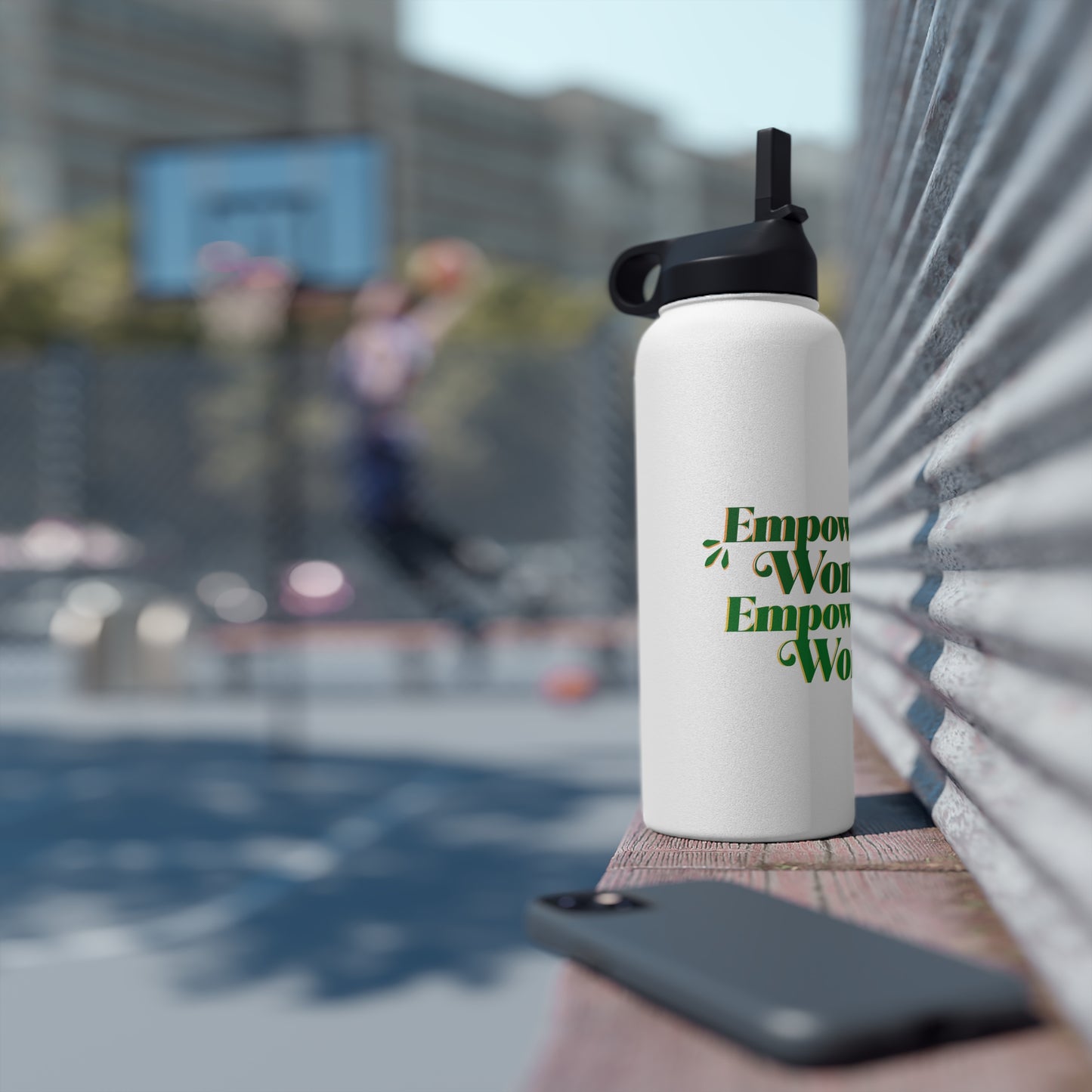 Empowered Women, Empower Women Green Stainless Steel Water Bottle