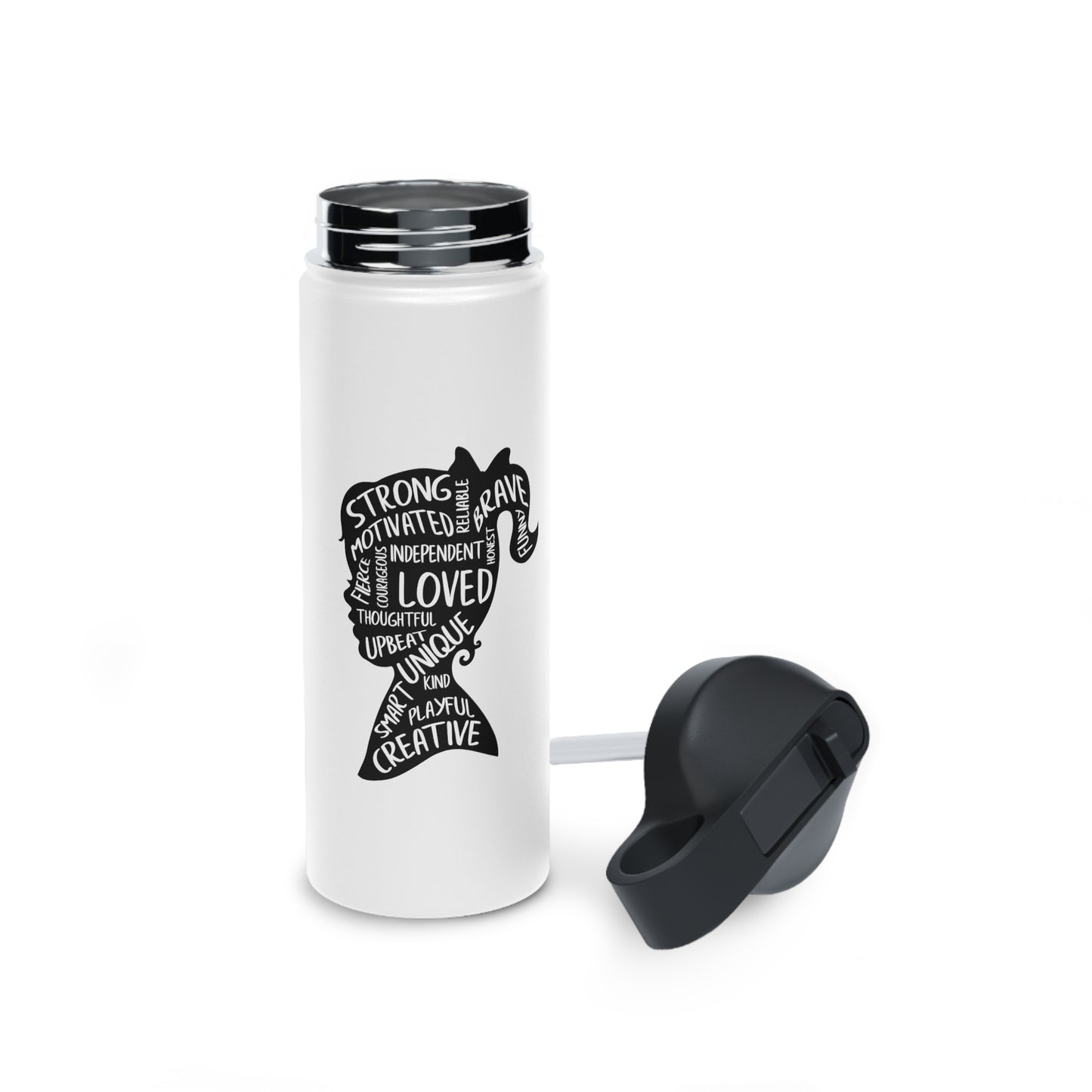 Strong, Independent, Unique Stainless Steel Water Bottle