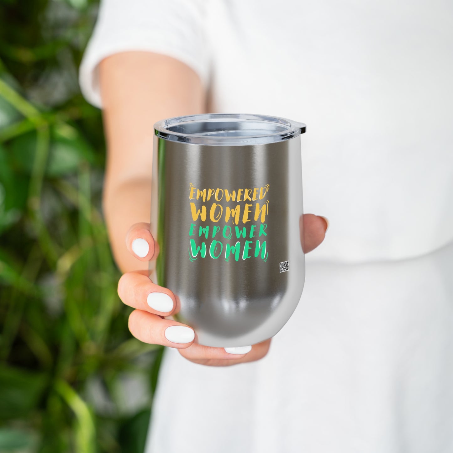 Empowered Women, Empower Women Green/Yellow Insulated Wine Tumbler