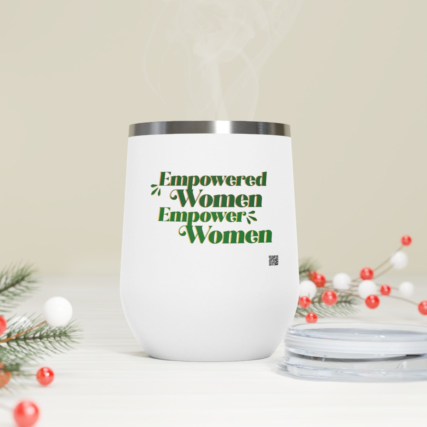 Empowered Women, Empower Women Green Insulated Wine Tumbler