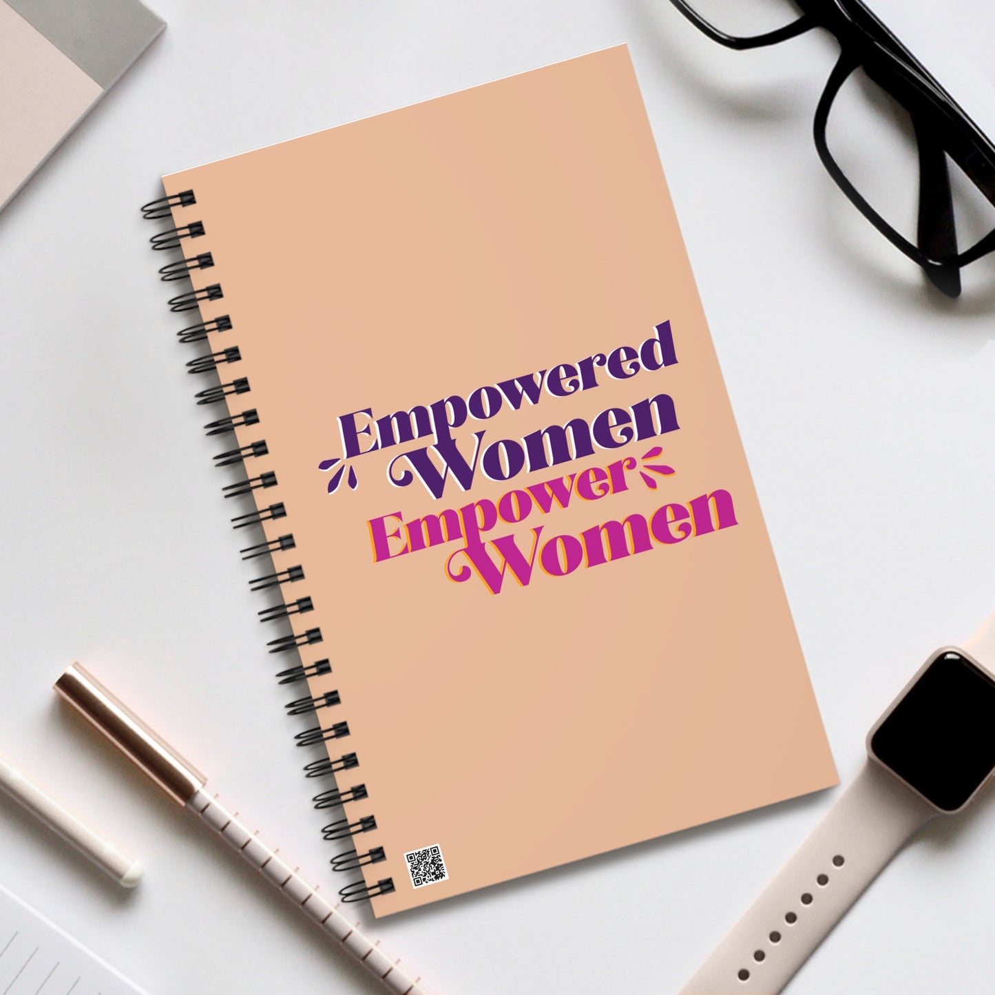 Empowered Women, Empower Women Beige/Nude Spiral Notebook