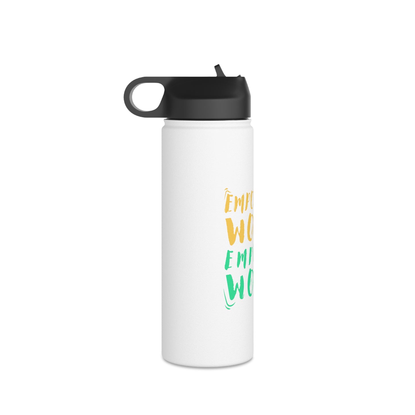 Empowered Women, Empower Women Green/Yellow Stainless Steel Water Bottle