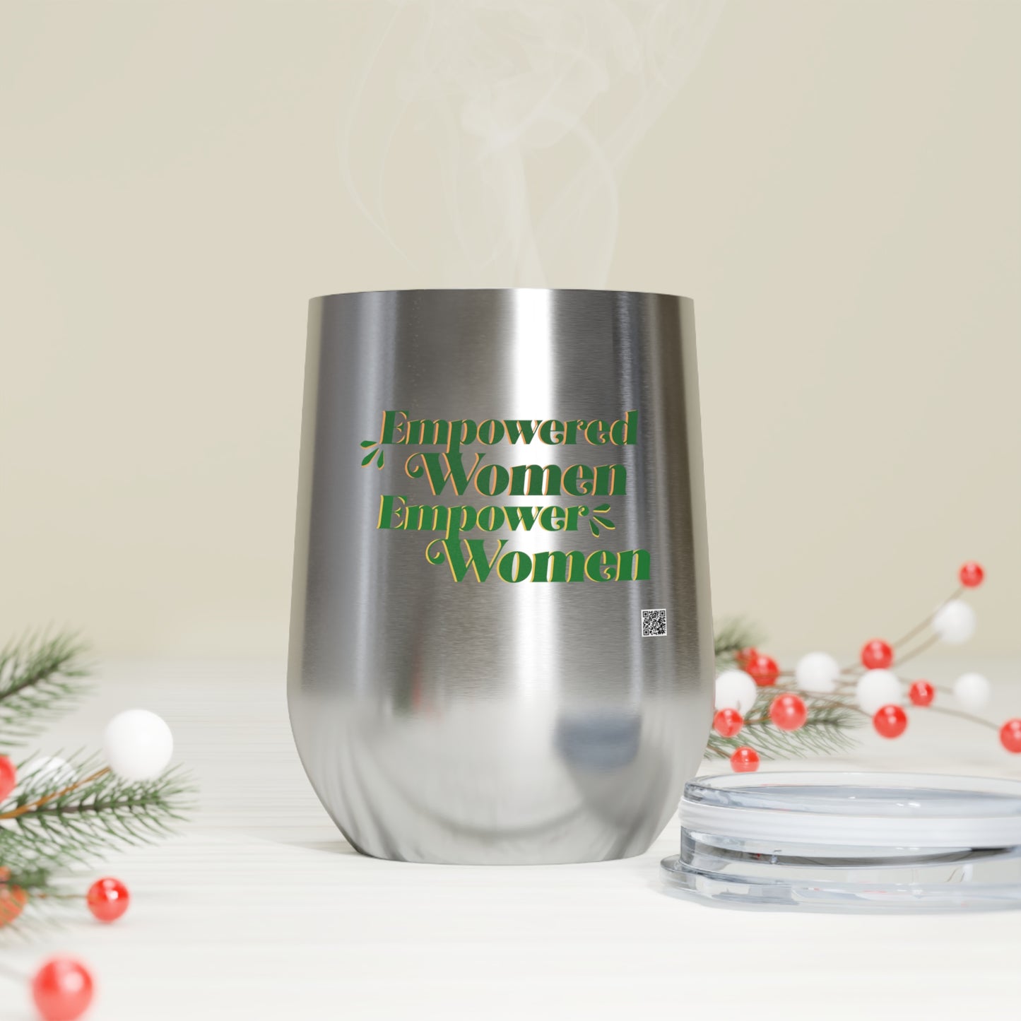 Empowered Women, Empower Women Green Insulated Wine Tumbler