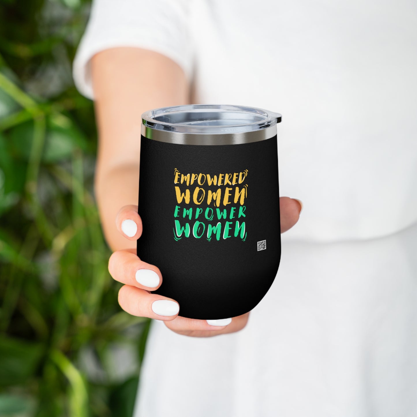 Empowered Women, Empower Women Green/Yellow Insulated Wine Tumbler