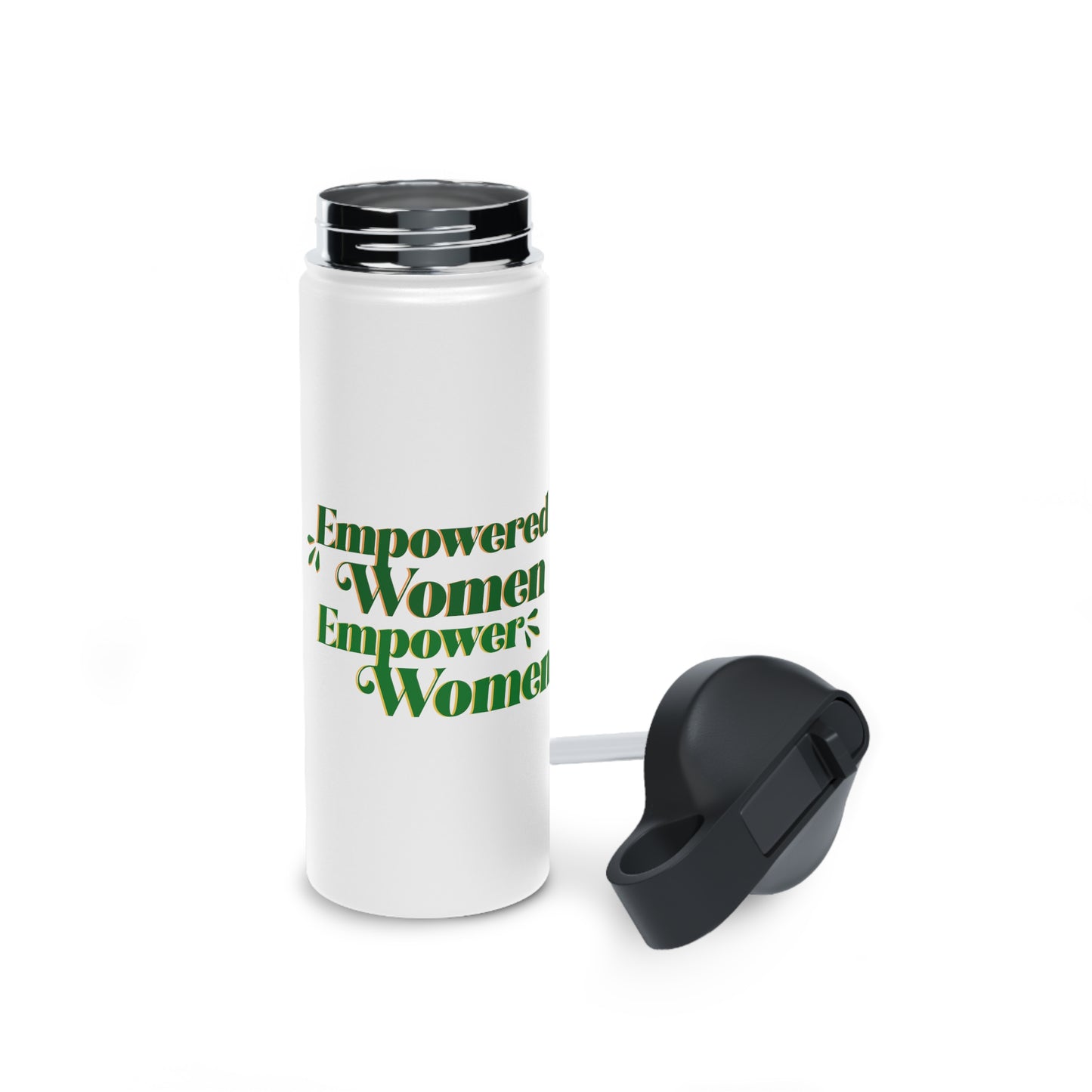 Empowered Women, Empower Women Green Stainless Steel Water Bottle