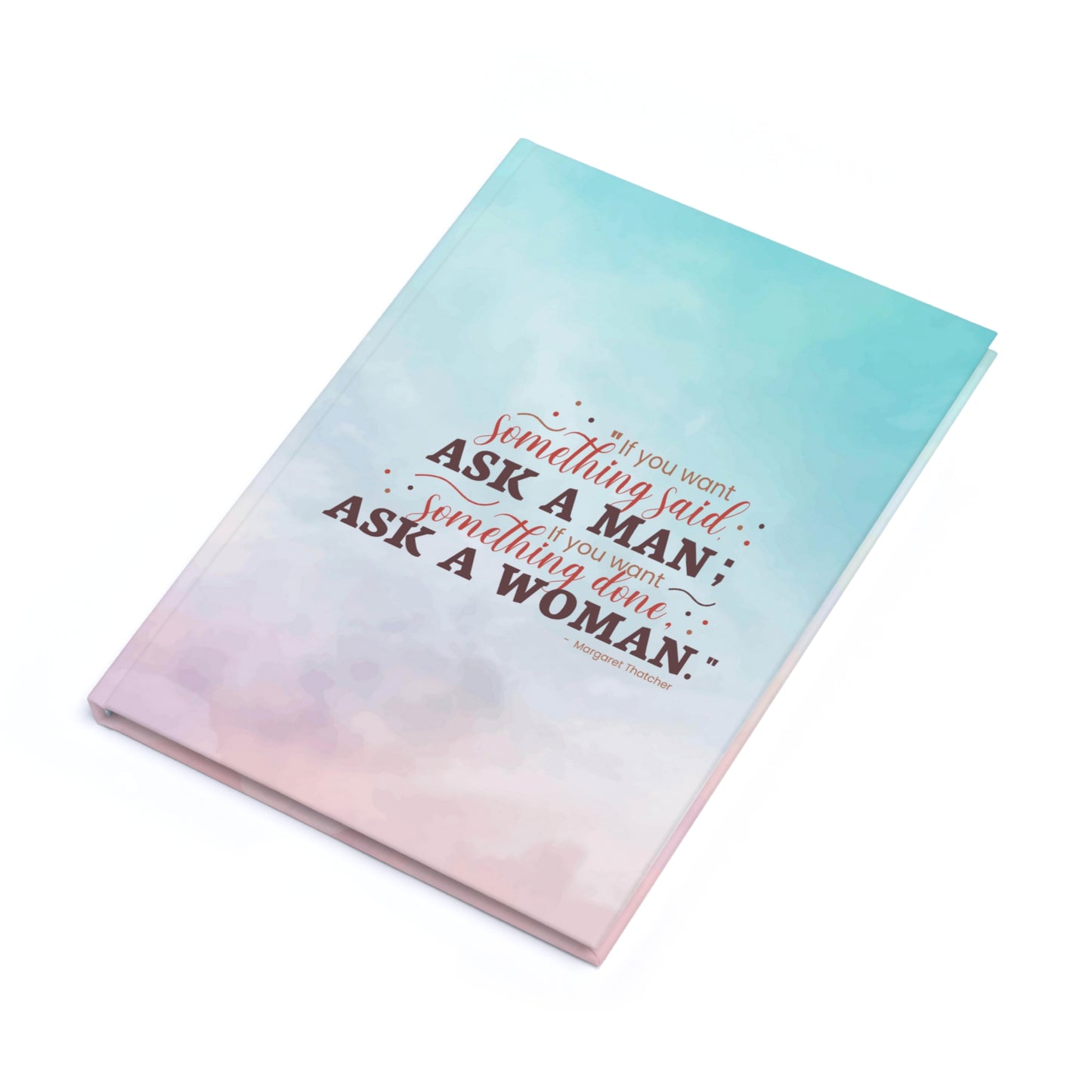 Pink/Blue Hard Cover Journal : Women Execute