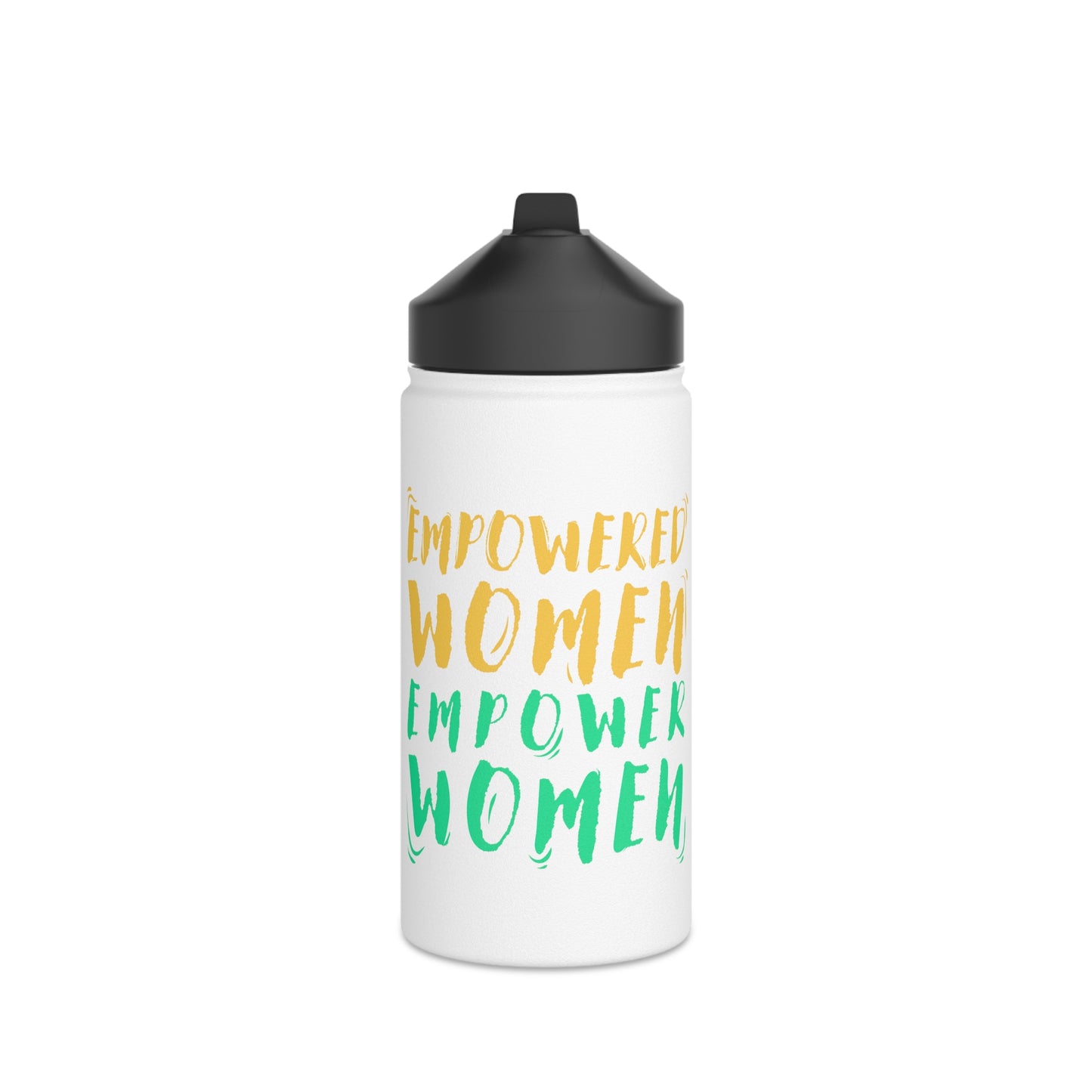 Empowered Women, Empower Women Green/Yellow Stainless Steel Water Bottle