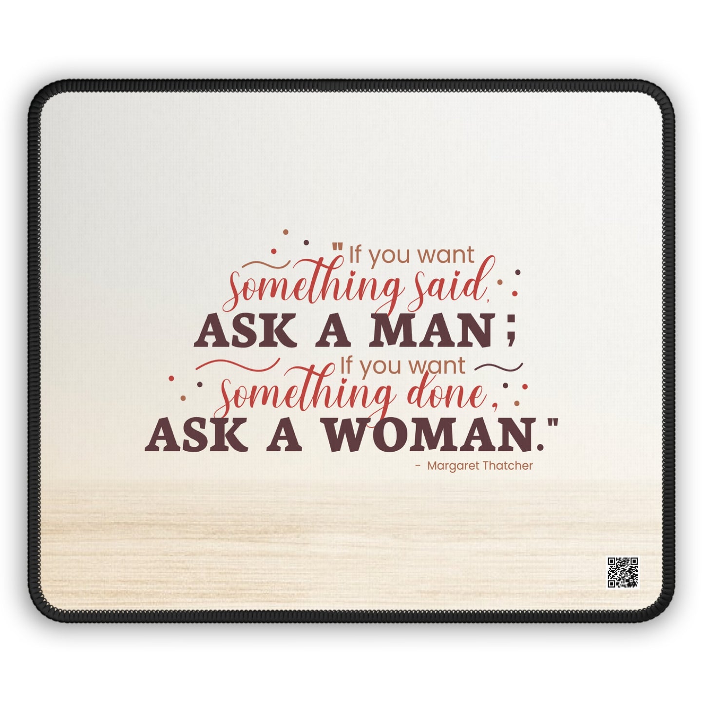 Ask A Woman Neutral Mousepad