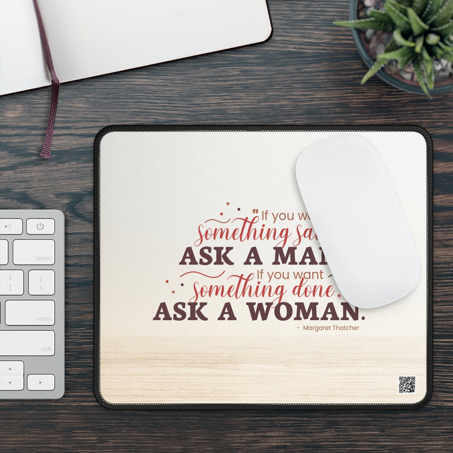 Ask A Woman Neutral Mousepad