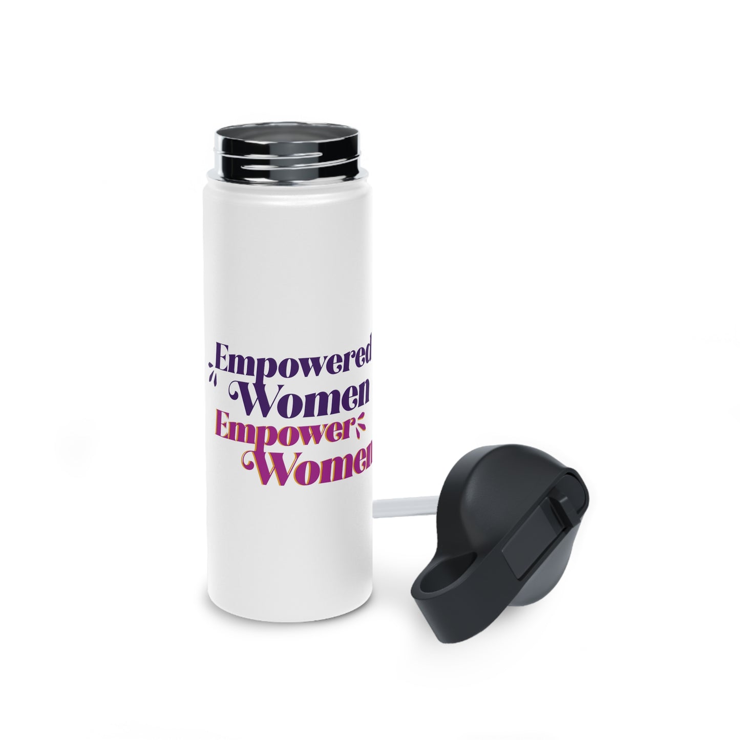 Empowered Women, Empower Women Purple Stainless Steel Water Bottle