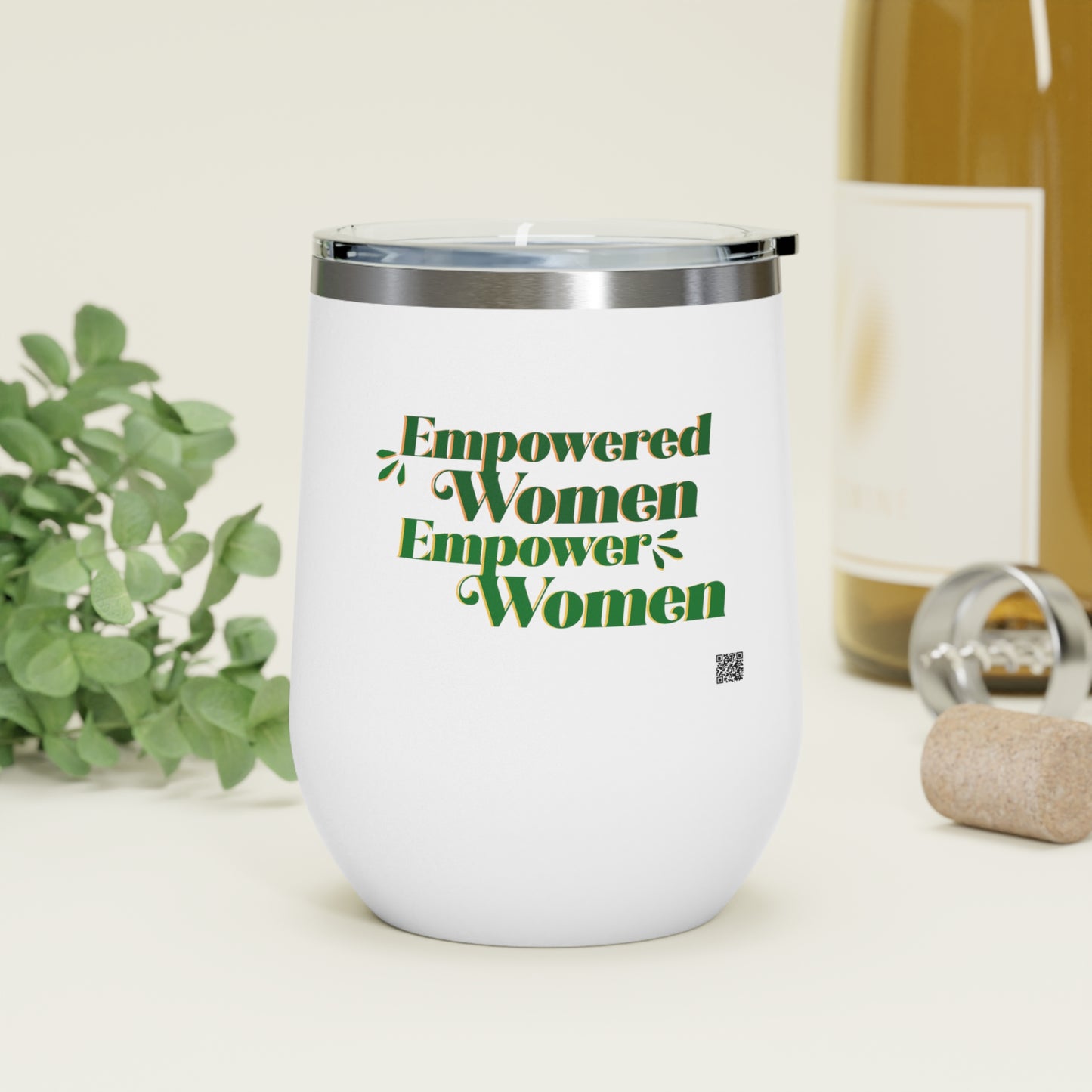 Empowered Women, Empower Women Green Insulated Wine Tumbler