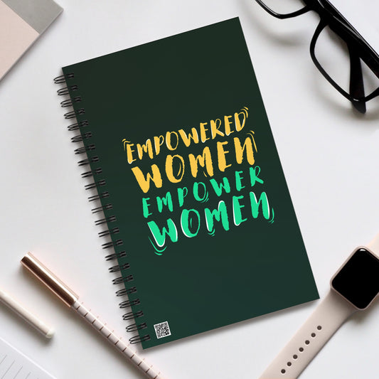 Empowered Women, Empower Women Emerald Spiral Notebook