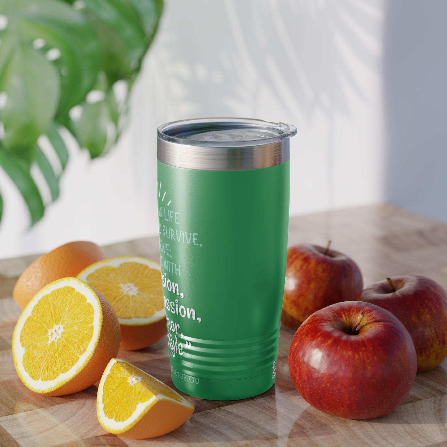 Passion, Compassion, Style, and Humor 20oz Ringneck Tumbler