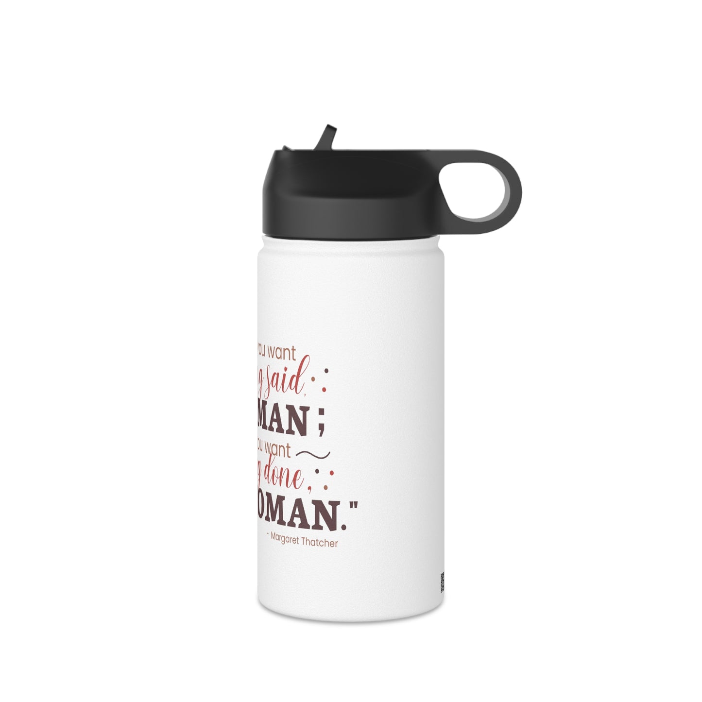 Ask a Woman Stainless Steel Water Bottle