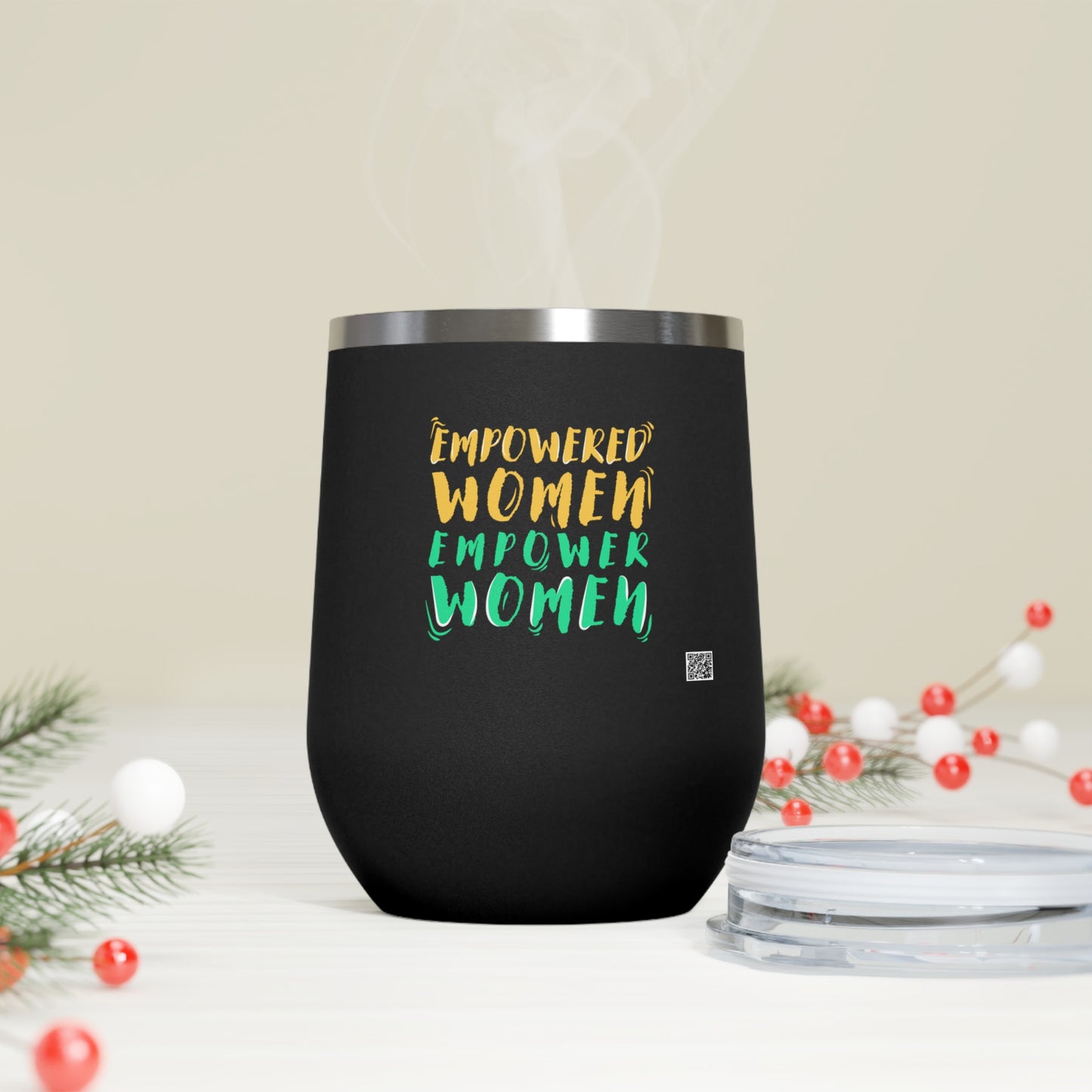 Empowered Women, Empower Women Green/Yellow Insulated Wine Tumbler