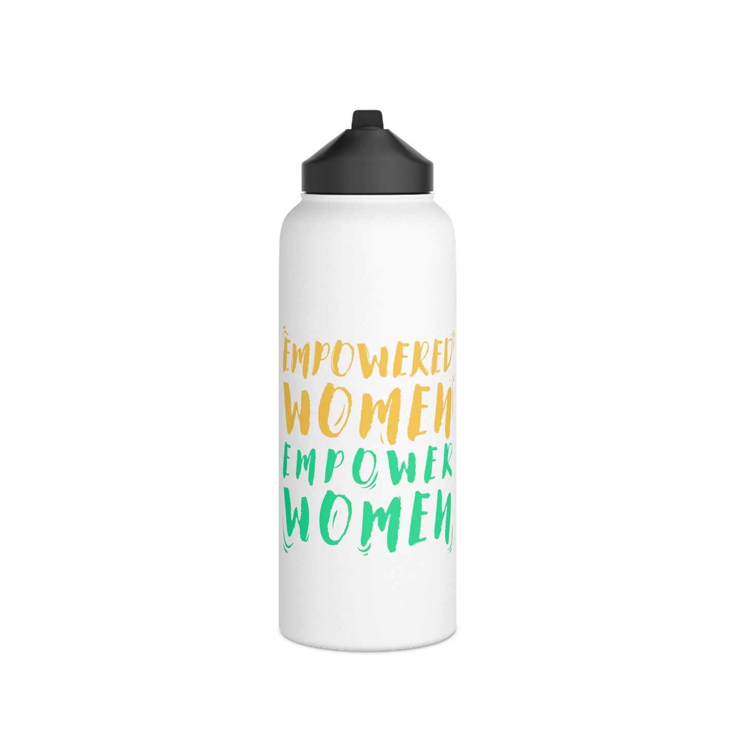 Empowered Women, Empower Women Green/Yellow Stainless Steel Water Bottle