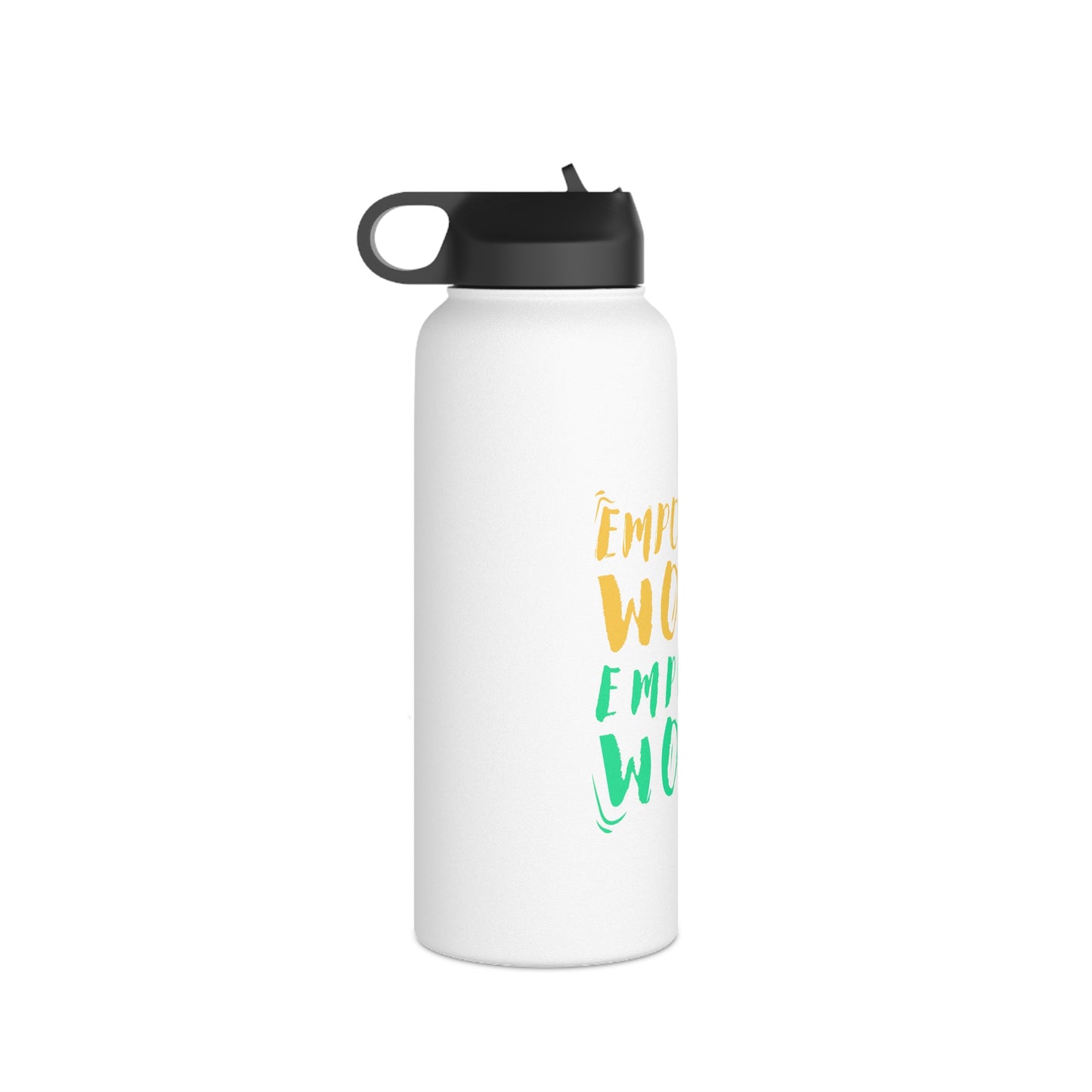 Empowered Women, Empower Women Green/Yellow Stainless Steel Water Bottle