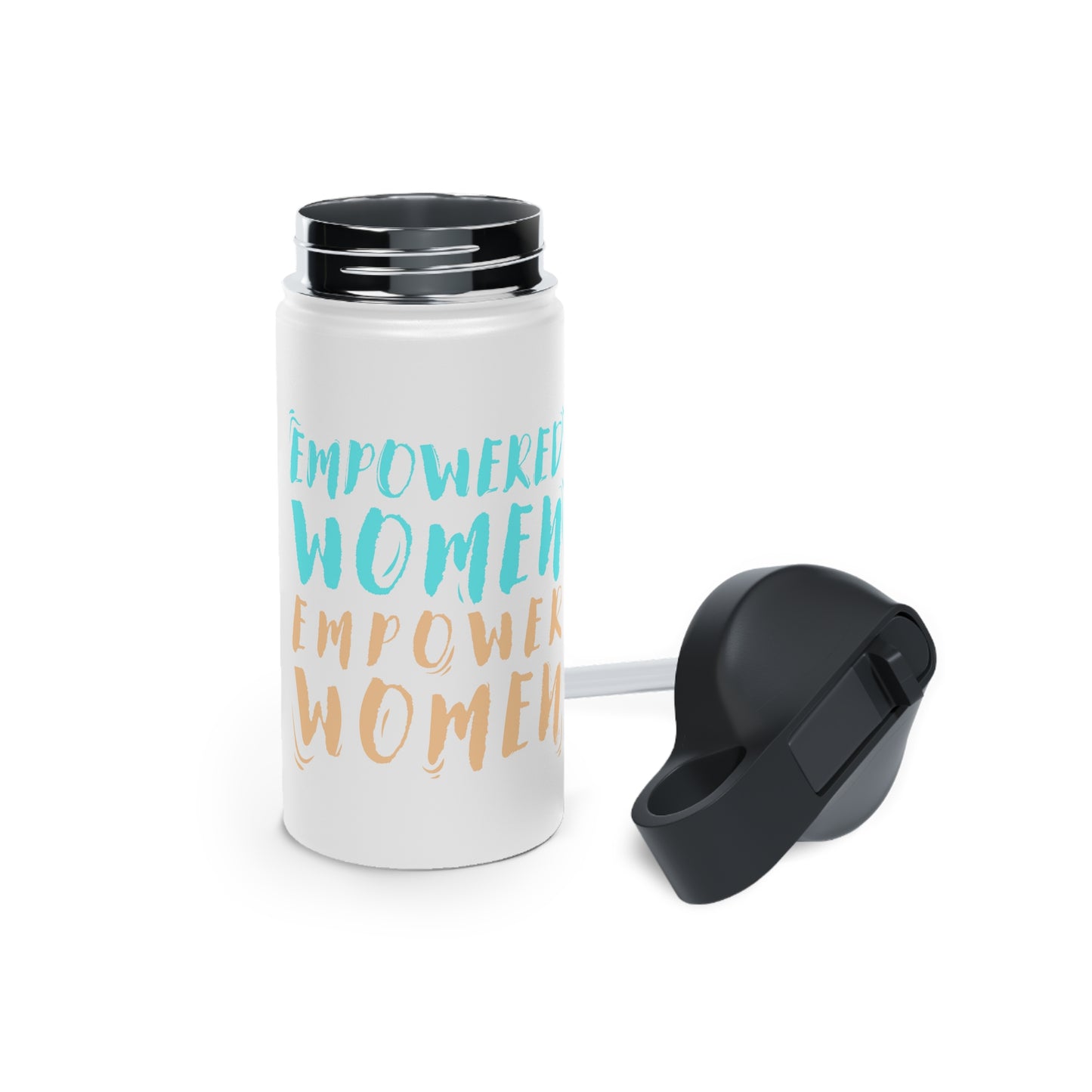 Empowered Women, Empower Women Blue/Yellow Stainless Steel Water Bottle