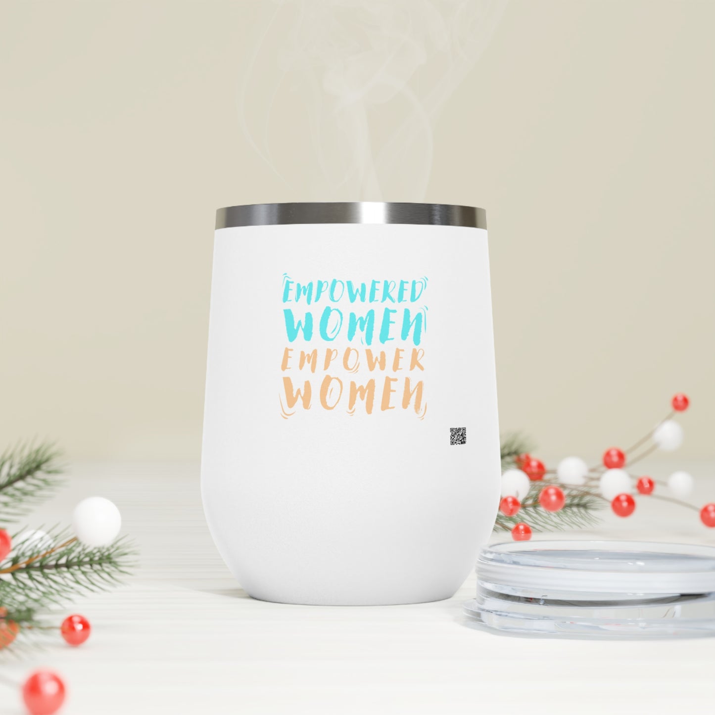 Empowered Women, Empower Women Blue/Yellow Insulated Wine Tumbler