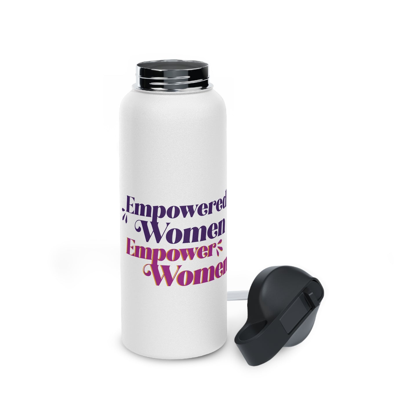 Empowered Women, Empower Women Purple Stainless Steel Water Bottle