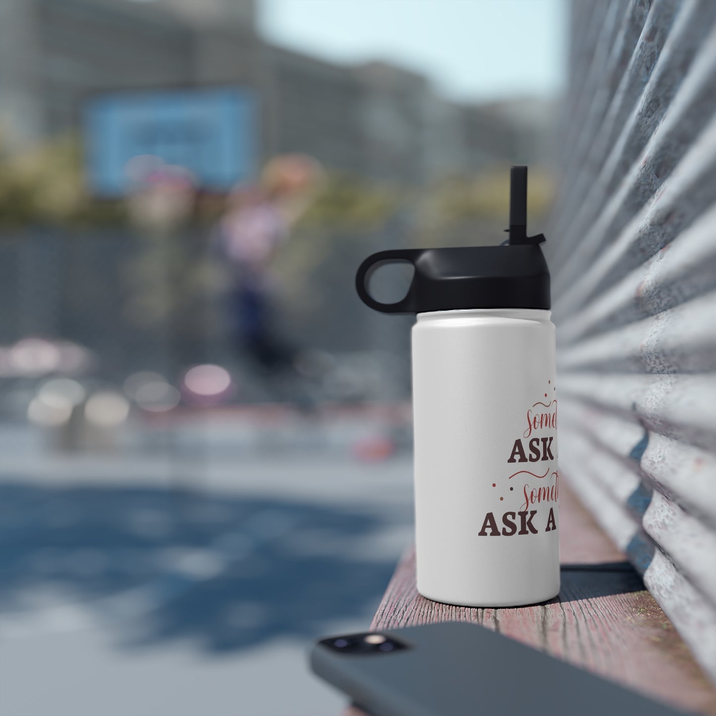 Ask a Woman Stainless Steel Water Bottle