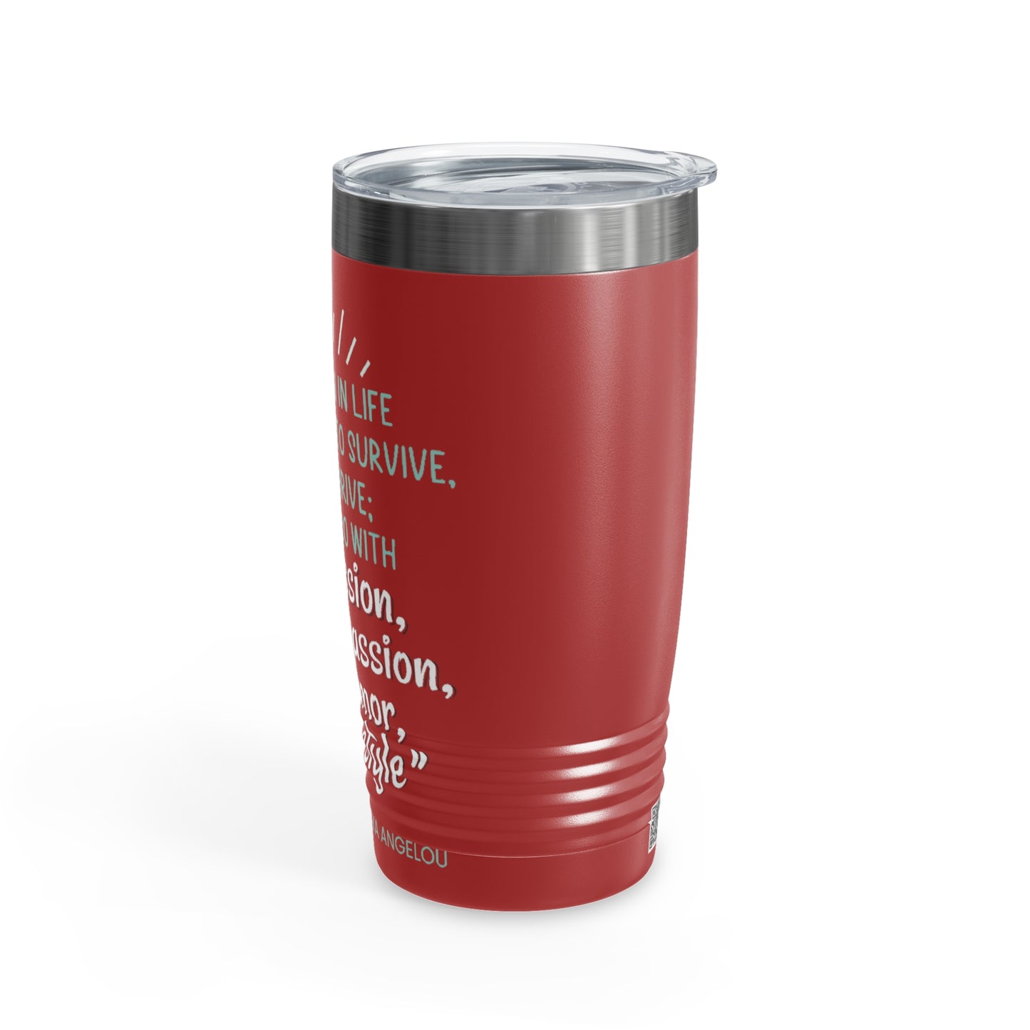 Passion, Compassion, Style, and Humor 20oz Ringneck Tumbler