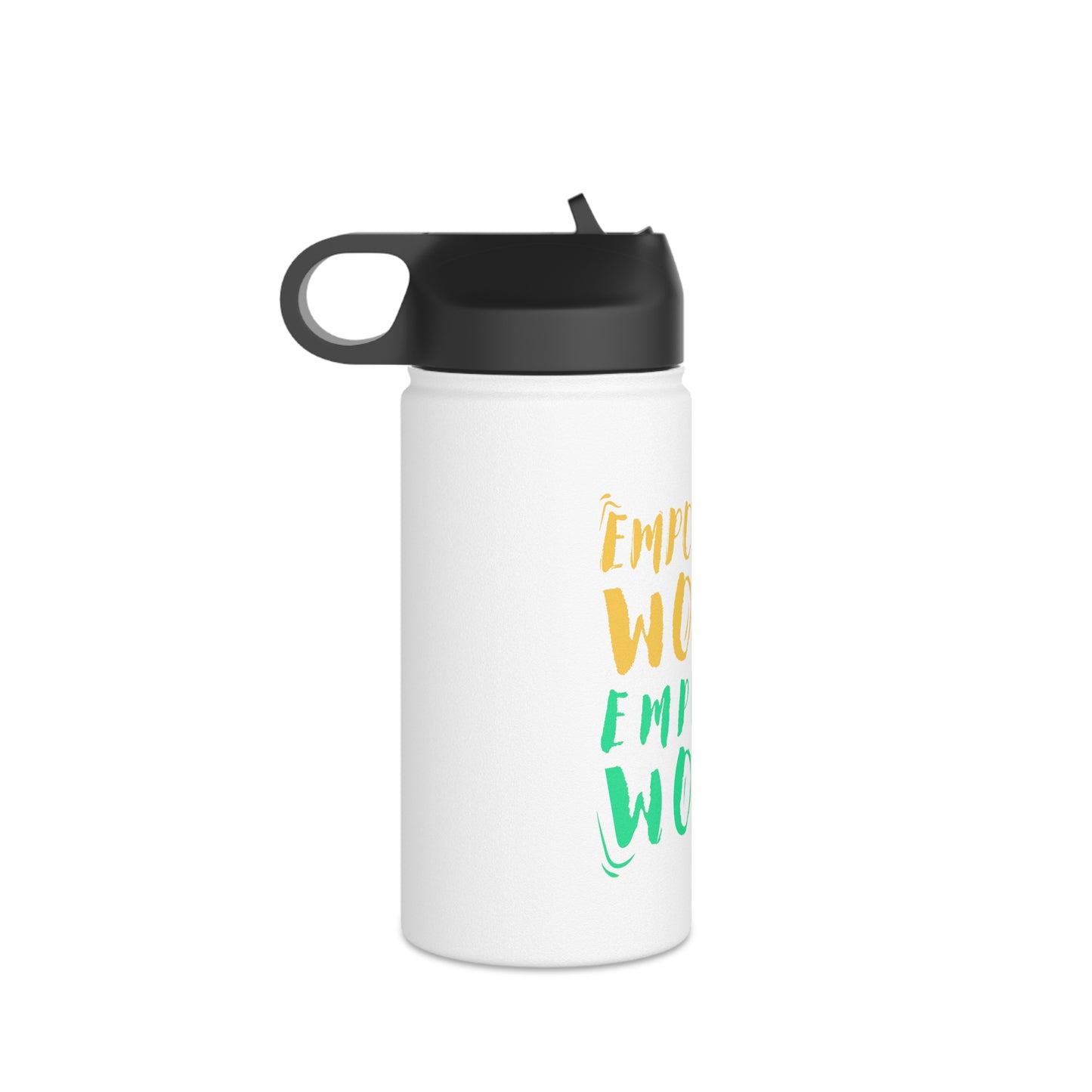 Empowered Women, Empower Women Green/Yellow Stainless Steel Water Bottle