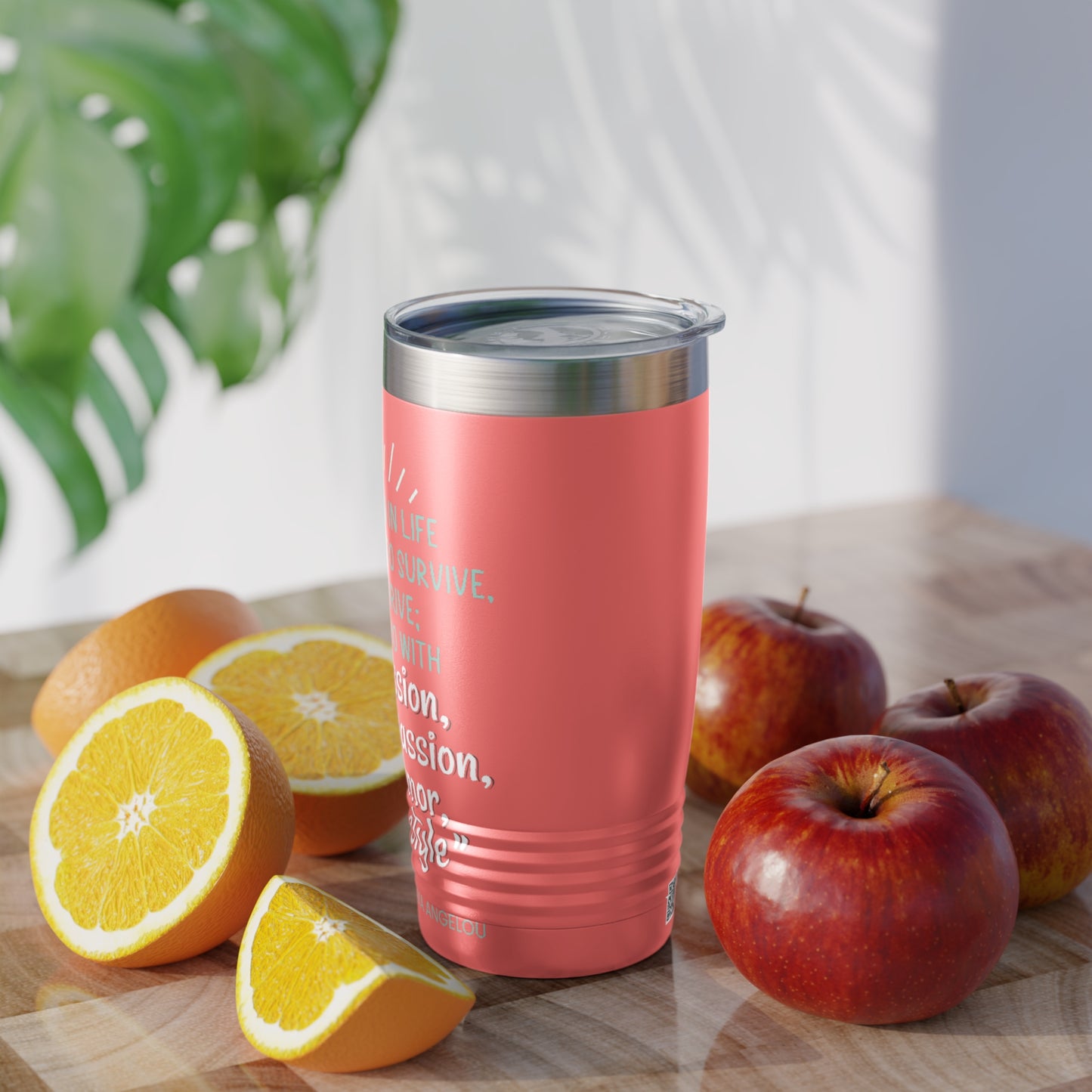 Passion, Compassion, Style, and Humor 20oz Ringneck Tumbler