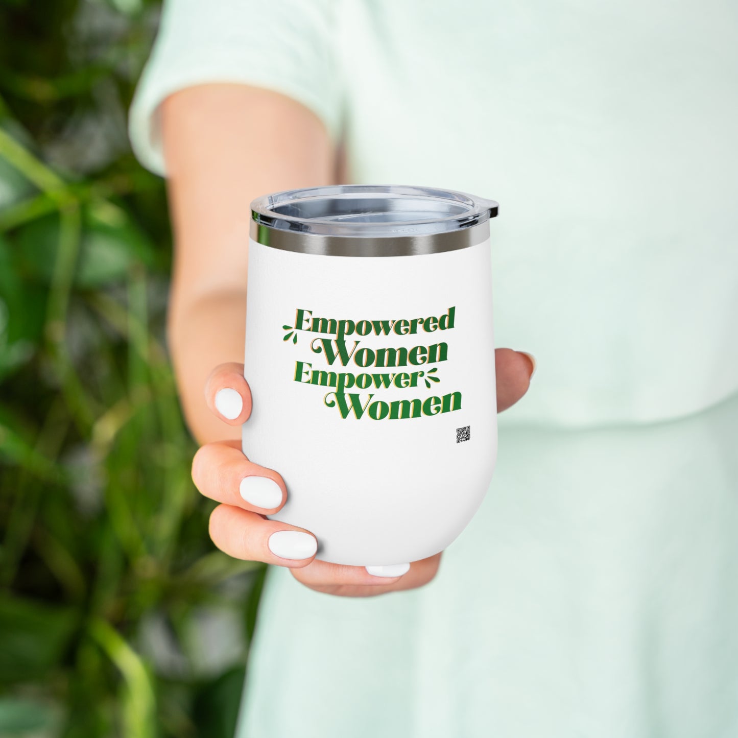 Empowered Women, Empower Women Green Insulated Wine Tumbler