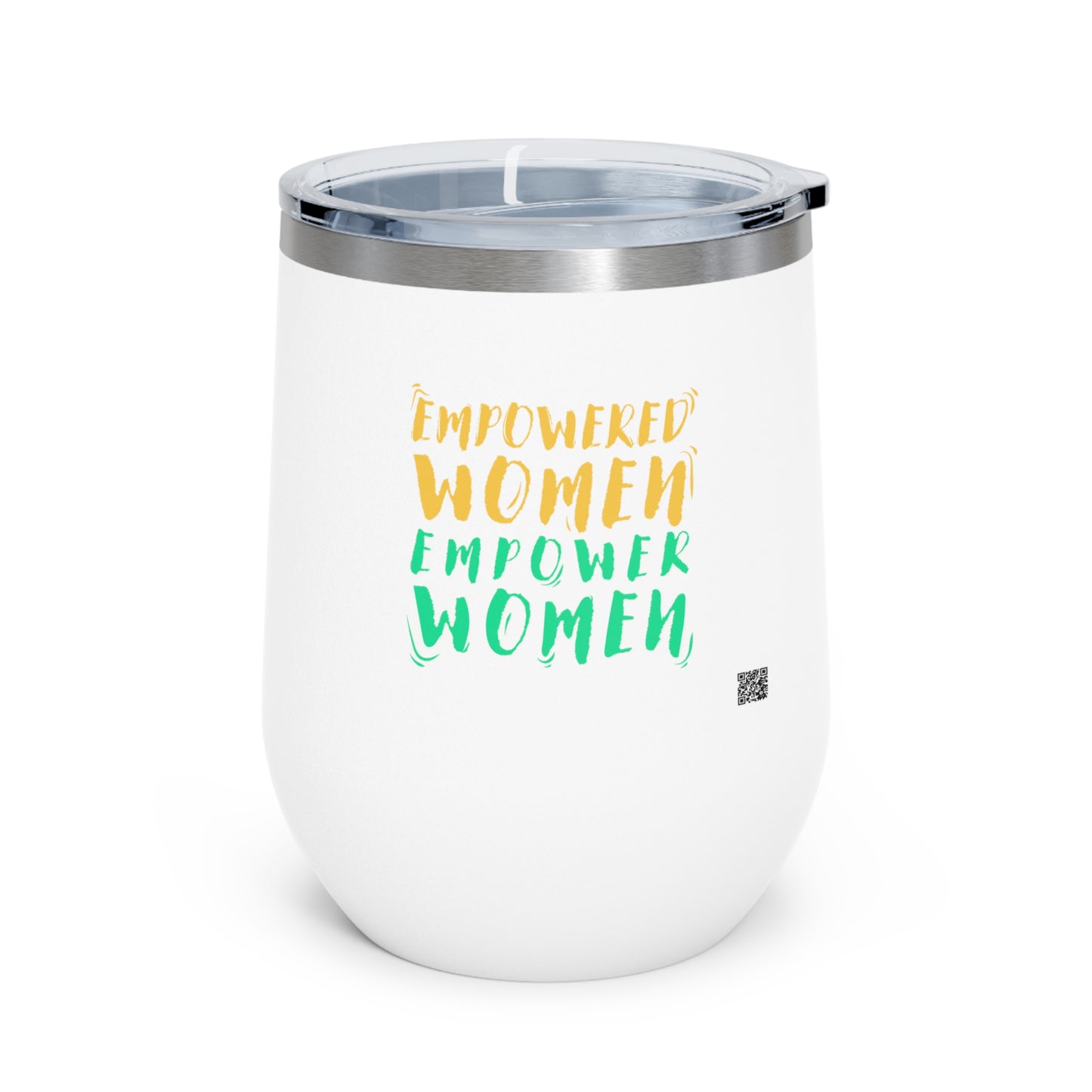 Empowered Women, Empower Women Green/Yellow Insulated Wine Tumbler