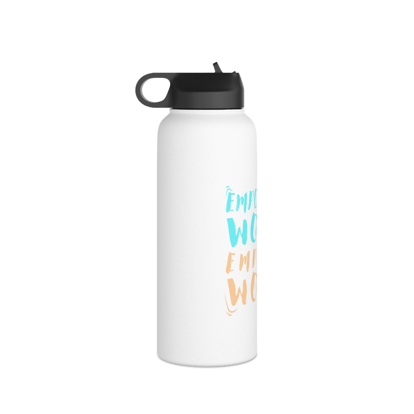 Empowered Women, Empower Women Blue/Yellow Stainless Steel Water Bottle