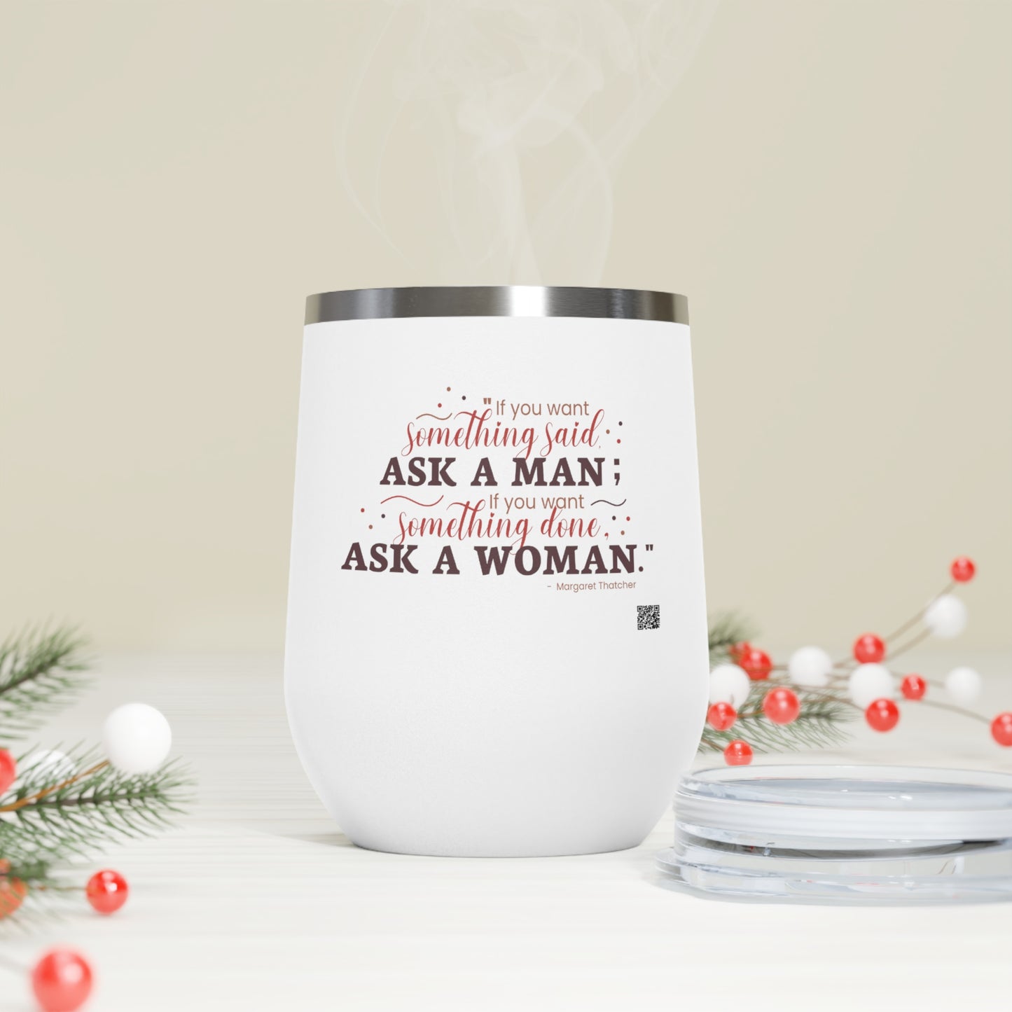 Ask A Woman Insulated Wine Tumbler