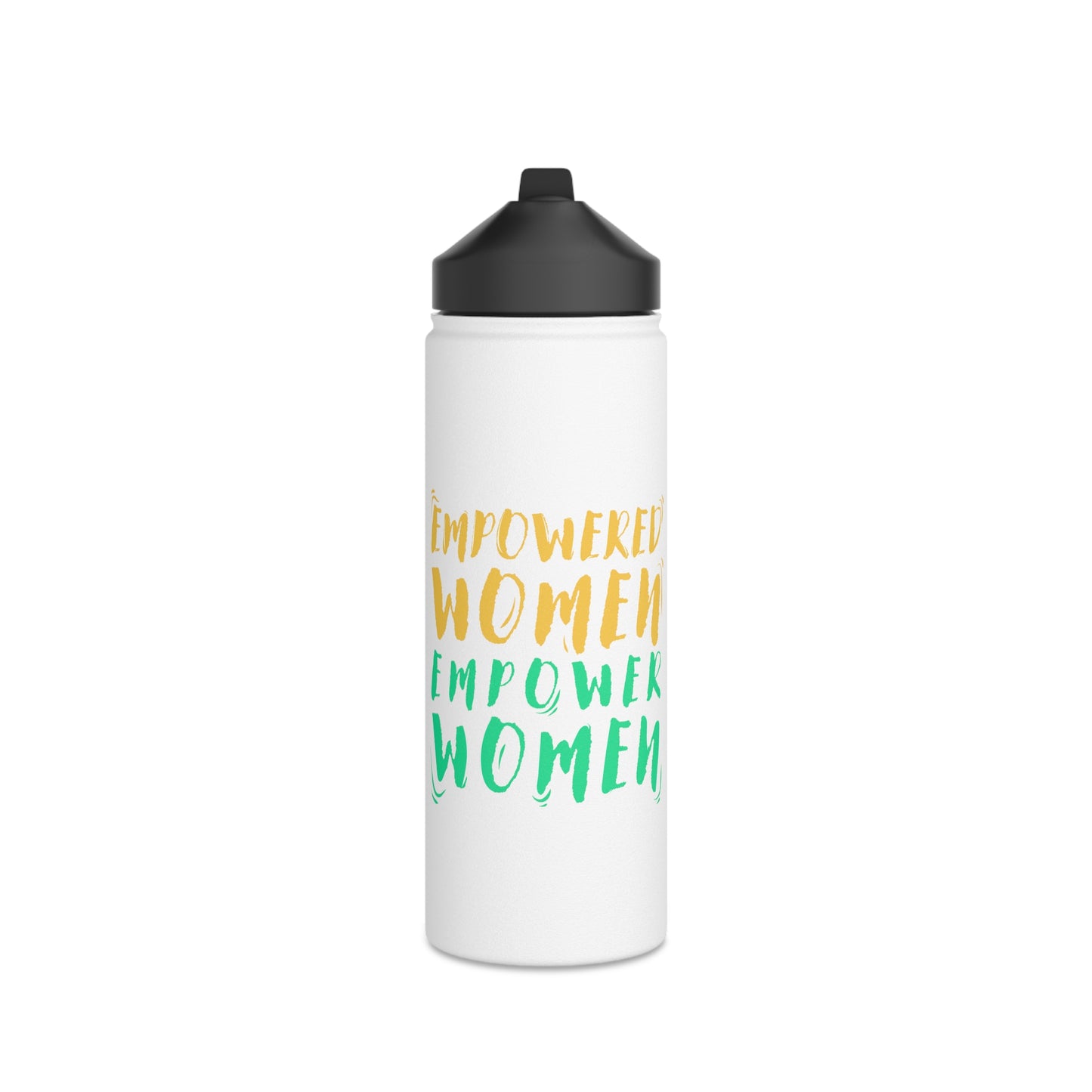 Empowered Women, Empower Women Green/Yellow Stainless Steel Water Bottle