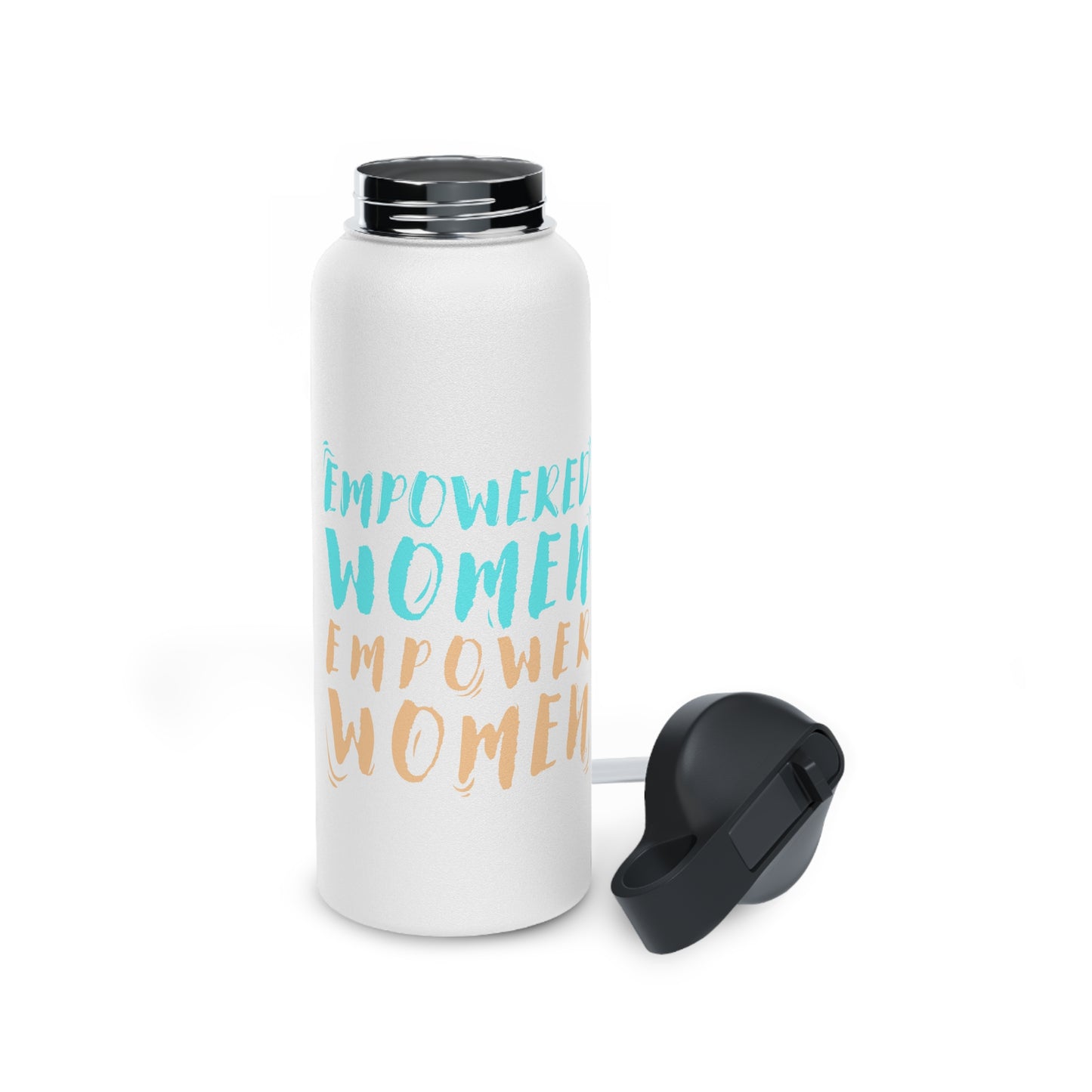 Empowered Women, Empower Women Blue/Yellow Stainless Steel Water Bottle